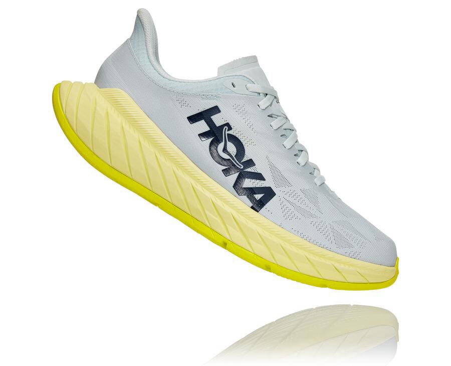 Hoka One One Koşu Ayakkabısı Erkek Beyaz - Carbon X 2 - BR6372489